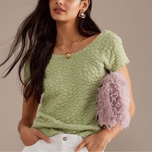 Anthropologie Maeve Socialite Popcorn Tee